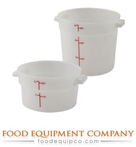 Winco PPRC-1W Food Storage Container 1 qt. - Case of 48