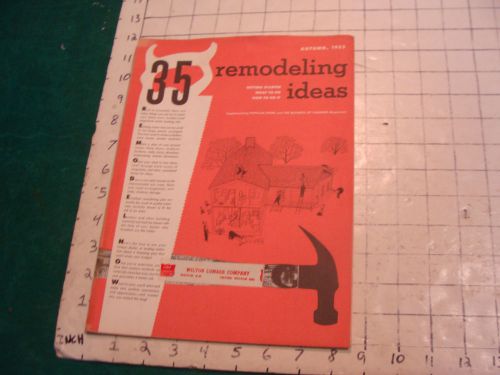 Vintage brochure: 35 remodeling ideas Autumn 1953 i show the full object