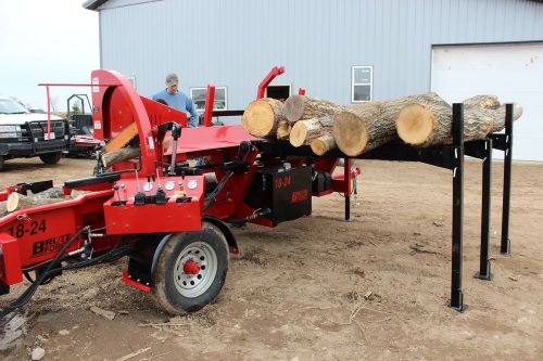 BRUTE FORCE 18-24 HD Firewood Processor - with Side Swivel Conveyor &amp; Live Deck
