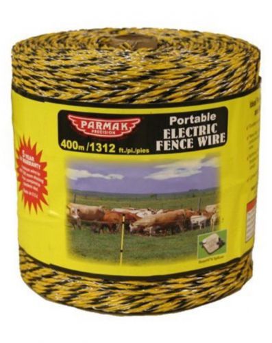 BAYGARD Parmak Yellow Black Portable Electric Fence Wire 1313 Feet FREE SHIPPING