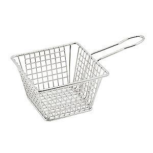 Winco FBM-554S, 5x5x4-Inch Square Mini Fry Basket