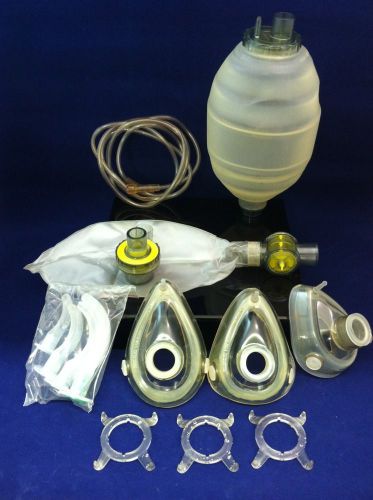 New LAERDAL Silicone Resuscitator Kit Adult Model 87 Series Manual Paramedic EMT