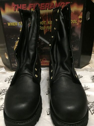 Thorogood wildland fire fighting boots black 9.5 w 834-6381 hellfire 9&#034; for sale