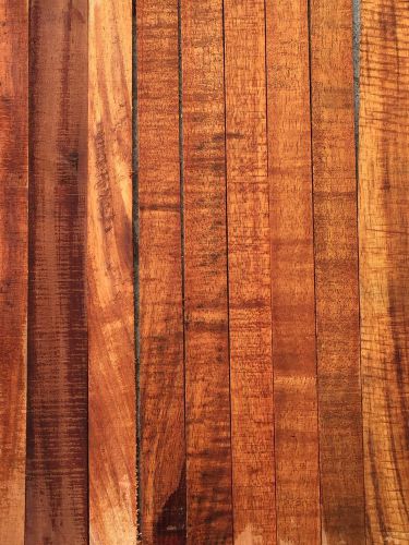 Curly Koa From Hawaii Instrument Grade Cut Offs 46 Pieces 23-24&#034;x1-3x1/8&#034;