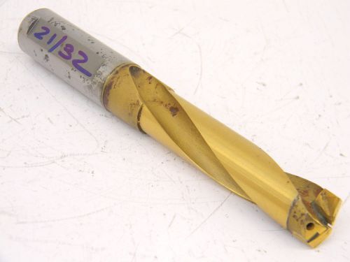 USED MITSUBISHI CARBIDE TIPPED COOLANT DRILL 21/32 (.6563)