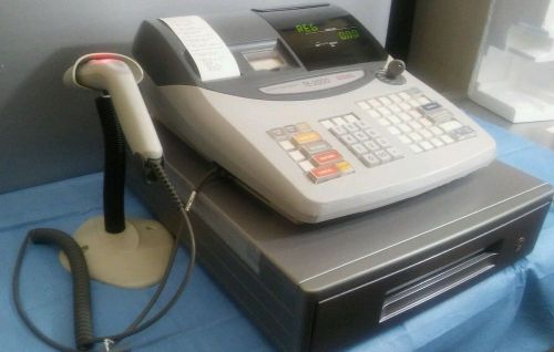 CASIO TE-2000 Electronic Cash Register W/ a Symbol Scanner &amp; Stand