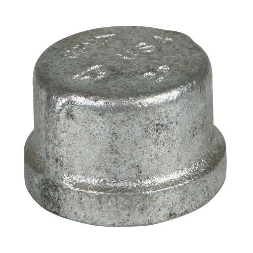 3/4 Inch Galvanized Threaded Pipe Cap (SOLD IN LOT - 10 PCS)