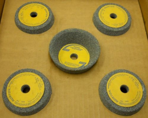 NORTON CUP GRINDING WHEEL, 39C60-I8VK, 3 1/2&#034;-2 3/4&#034; X 1 1/2&#034; X 1/2&#034;, BOX OF 10