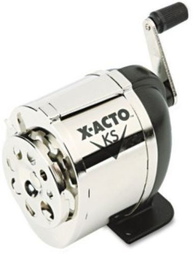 X-acto - manual pencil sharpener, table- or wall-mount - black/chrome free ship! for sale