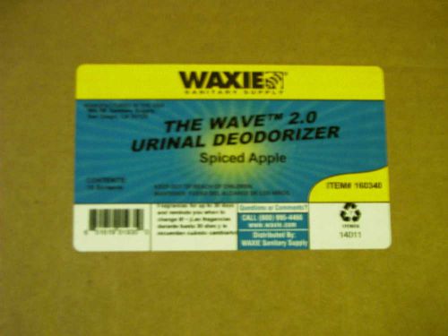 Waxie The Wave 2.0 Urinal Deodorizer Screen, Spiced Apple, 10 PK