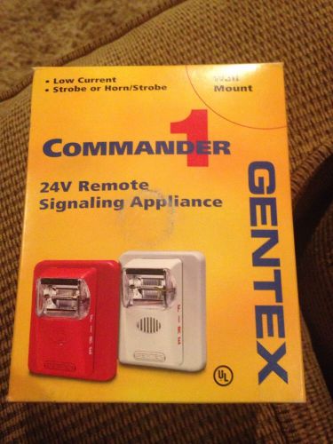 New gentex   st24-15/75wr  904-1035-002  remote fire alarm strobe red for sale