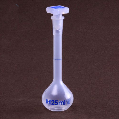 25ml,Polypropylene Plastic Volumetric Flask W/ Stopper,Chemitry Labware