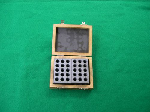 One Set Machinist 1,2,3 Ground Blocks In Wood Case (.0002)