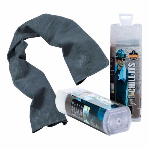 Ergodyne chill-its® 6602 evaporative cooling towel, gray 12438 for sale
