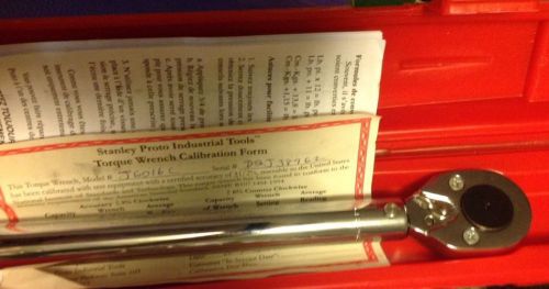 PROTO J6016C MICROMETER TORQUE WRENCH 1/2Dr, 30-150 ft.-lb. IN PLACTIC CASE