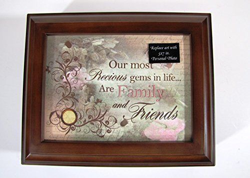 Family And Friends Woodgrain Inspirational Cottage Garden Watch / Valet Box