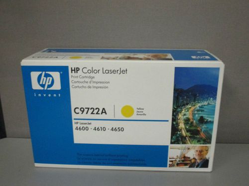 GENUINE HP C9722A LASERJET 4600 4610 4650 YELLOW TONER CARTRIDGE~SEALED