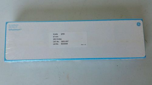 NEW BOX of 100 Quartz Microfiber 47mm Whatman Filter Paper CirclesQMA 1851-047