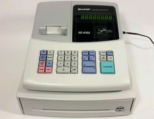 SHARP XE-A102 ELECTRONIC CASH REGISTER XEA102 XE A102