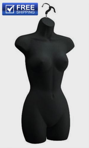 LOT OF 10 MANNEQUIN FEMALE TORSO -Black ***NEW***