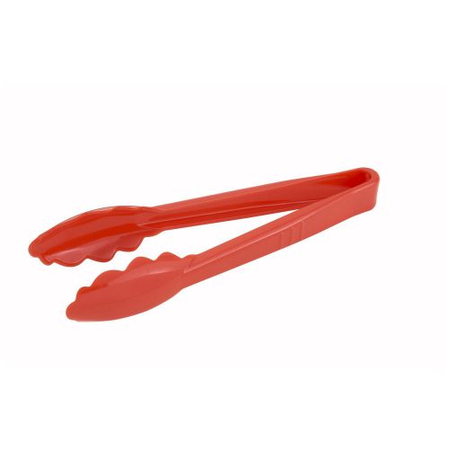 Winco PUT-9R, 9-Inch Red Polycarbonate Utility Tong