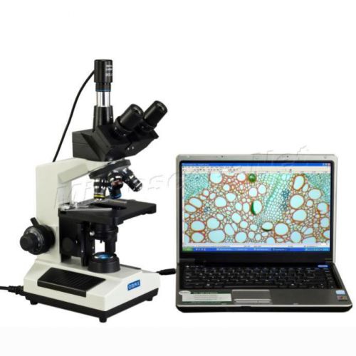 Omax biological trinocular replaceable led microscope 40x-1000x+digital camera for sale