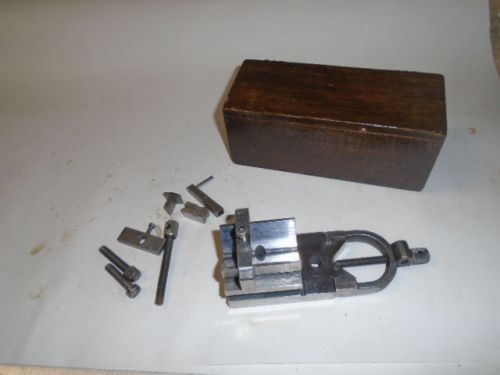 MACHINIST TOOLS  LATHE MILL Starrett # 567 V Block and Clamp with Extras in Box