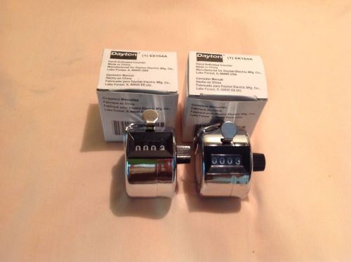2 Dayton Hand Held Activated Counters 6X164A NEW In Box