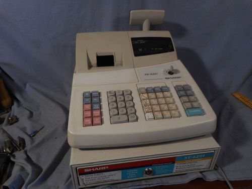 Sharp Cash Register XE-A201 (ONE KEY &amp; can&#039;t fully test sold as is no return)
