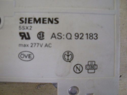 Siemens circuit breaker 5sx21, c6, lot of 3 for sale