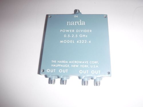 Narda 4-power divider,.0.5 GHz,SMA,4322-4