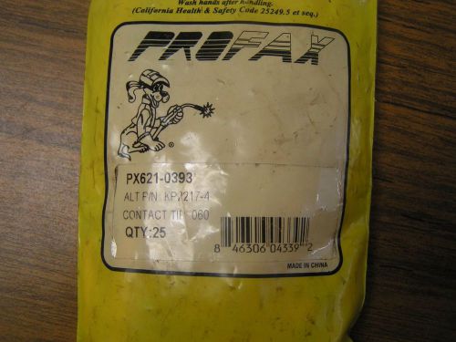 Profax / mk product 621-0393-25 .046&#034; spray arc contact tip 3/64&#034; 1.2mm 25pc for sale