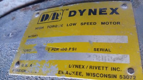 DYNEX RIVETT  HSM 300 2598 Vane hydraulic motor Vicker MHT hollow shaft