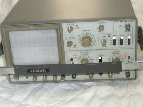 Leader 1021 Dual Trace/Dual Channel Oscilloscope FOR PARTS AS IS NO RETURN