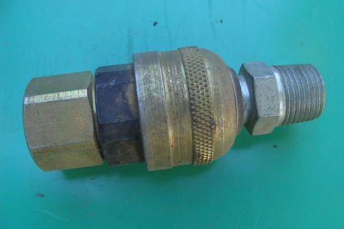 Lincoln air compressor brass quick disconnect 1/2&#034;&#034; male 1/2&#034; female fitting for sale