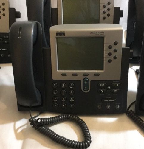 Lot of 6 Cisco CP-7960G IP Phone - SIP - SCCP - Grade A/B -