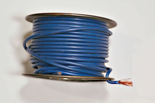 10 GAUGE BLUE WIRE 100&#039; STRANDED COPPER WIRE (Copper! not Copper Plated)