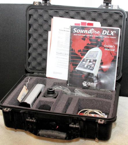 3M Quest SoundPro DLX Logging Sound Level / RTA Meter Kit w/ Mic, QC-20, More