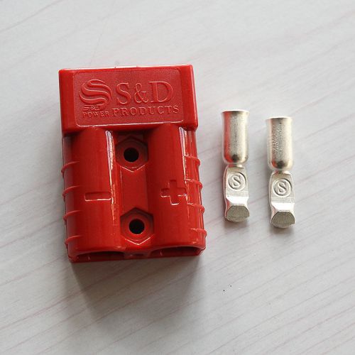 S&amp;D Brand SB50 AMP RED BATTERY CONNECTOR PLUG AND 24v X 2pcs Red Color qy1