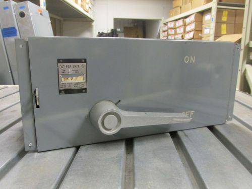 Westinghouse Fusible Safety Switch 200A, 600V Cat# FDPS364 w/ Mtn Hdw ..  DS-500