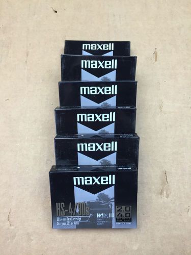 LOT OF 6  Maxell HS-4/90s 4mm data cartridge cassettes