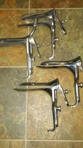 Gynecological Speculum lot of 4