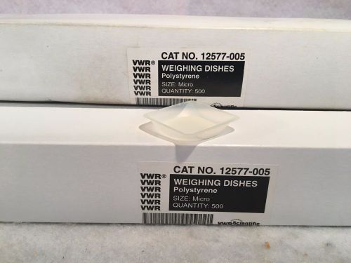 VWR Weighing Dishes Micro Cat. No. 12577-005 1-1/2&#034; (3 Boxes of 500)