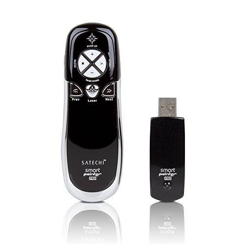 Satechi SP800 Smart-Pointer (Black) 2.4Ghz RF Wireless Presenter with Mouse