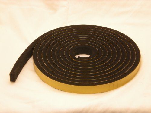 Neoprene rubber self adhesive strip  3/4&#034; wide x 1/2&#034; thick x 16 feet long for sale