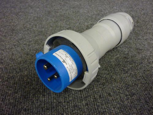 Arrow hart iec 309 series ii pin &amp; sleeve plug ah330p6w 30a 250v ac 2pole 3wire for sale