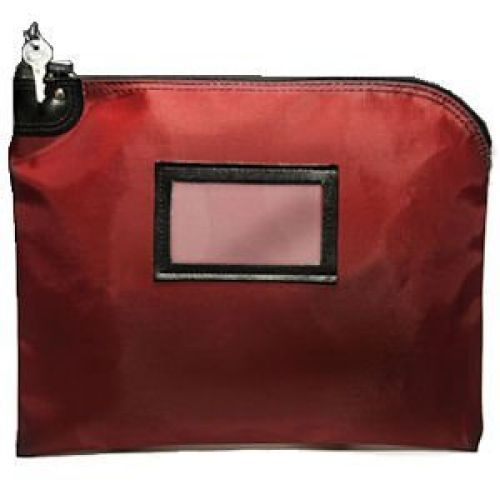 BankSupplies Burgundy Locking Courier Bag (HIPAA) - 15W x 11H