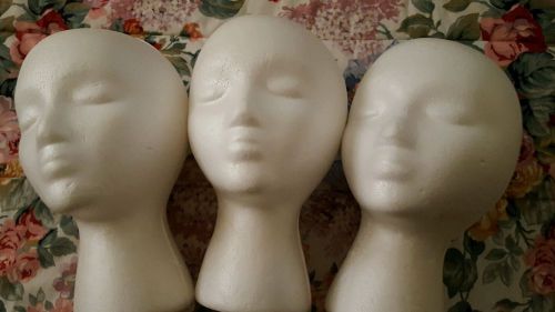 female styrofoam head