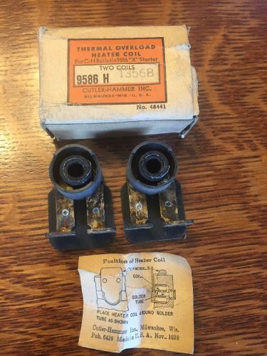 NEW CUTLER HAMMER 9586H 1356B THERMAL OVERLOAD HEATER COIL $1.95 Ship.