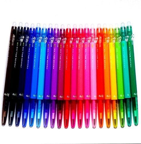 Pilot FriXion Ball Slim Retractable Erasable Gel Ink Pens, Extra Fine Point,